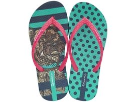 Slipper Kids Ipanema Unique Green Pink