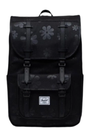 Rugzak Herschel Little America Mid Black Floral Sun