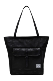 Draagtas Herschel Retreat Tote Black Floral Sun