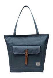 Draagtas Herschel Retreat Tote Blue Mirage White Stitch