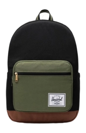 Rugzak Herschel Pop Quiz Black Four Leaf Clover Saddle Brown 25L