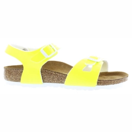 Sandaal Birkenstock Rio BF Lack Neon Yellow Kids