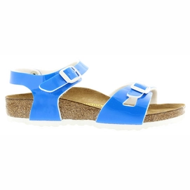 Sandaal Birkenstock  Rio Regular BF Lack Neon Blue Kids