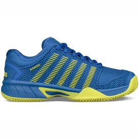 Chaussures de tennis K Swiss Junior Hypercourt EXP HB Strong Blue Neon Citron