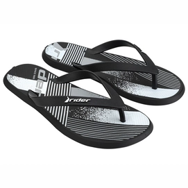 Slipper Rider Men R1 Graphics Black White