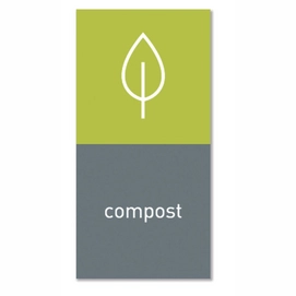 Autocollant Magnétique Simplehuman Compost Gris