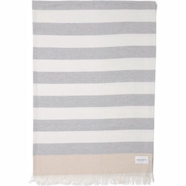 Plaid Marc O'Polo Per Woven Wool Blend Neutral Grey Offwhite-130 x 170 cm