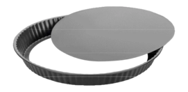 Moule à Tarte avec fond amovible Ibili Moka 28 cm