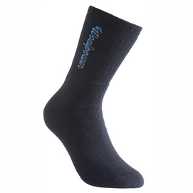 Socken Woolpower Socks Logo 400 Dark Navy-Schuhgröße 45 - 48