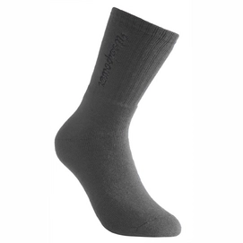 Socken Woolpower Socks Logo 400 Grau-Schuhgröße 36 - 39