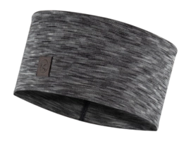 Kopf-Schweißband Buff Merino Wide Headband Unisex Multistripes Fog Grey