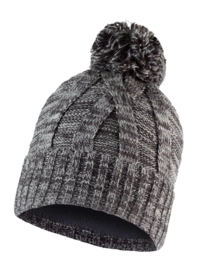 Beanie Buff Kids Knitted & Fleece Band Hat Blein Grey