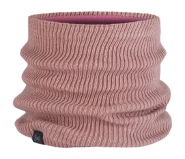 Neck Warmer Buff Kids Knitted & Fleece Pale Pink