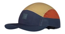 Kappe Buff 5 Panel Go Cap Unisex Night Blue Beige S/M