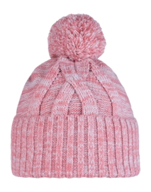 Beanie Buff Kids Knitted & Fleece Band Hat Pale Pink