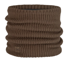 Schlauchschal Buff Knitted & Fleece Neckwarmer Unisex Brindle Brown