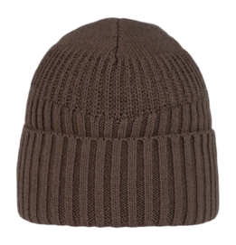 Bonnet Buff Unisexe Knitted & Fleece Band Hat Renso Brindle Brown