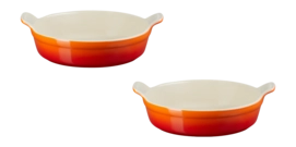 Oven Dish Le Creuset Round Orange-Red 20/24 cm (2-Piece)