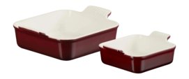 Auflaufform Le Creuset Quadratisch Garnet 13 + 20 cm (2-Teilig)