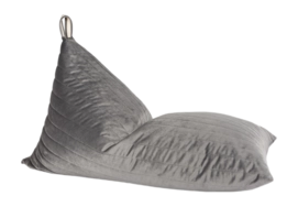 Sitzsack Nobodinoz Essaouira Velvet Slate Grey (115 x 77 x 77 cm)
