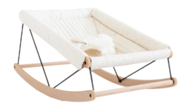 Chaise Berçante Nobodinoz Growing Green Baby Bouncer Honey Sweet Dots/Natural
