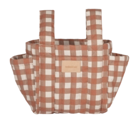 Organisateur de Poussette Nobodinoz Hyde Park Terracotta Checks