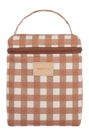 Sac à Repas Nobodinoz Hyde Park Sac Insulated Baby Bottle And Lunch Bag Terracota Checks