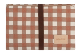 Wickelunterlage Nobodinoz Hyde Park Waterproof Terracota Checks (50 x 70 cm)