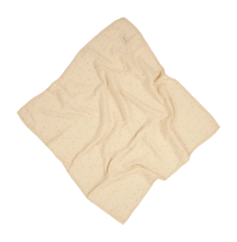 Couverture d'Emmaillotage Nobodinoz Birth Gift Washed Muslin Wabi-Sabi Dots Ginger