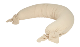 Coussin d'Allaitement Nobodinoz Washed Muslin Maternity Pillow Wabi-Sabi Ginger (225 x 35 cm)