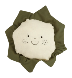 Coussin Décoratif Nobodinoz Organic Garden Cauliflower Cauliflower (28 x 28 cm)