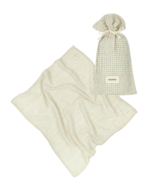 Multidoek Nobodinoz Birth Gift Wabi-Sabi Blue Grid