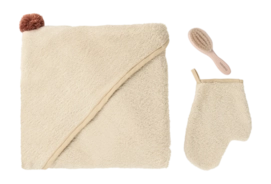 Baby-Versorgungsset Nobodinoz So Cute Baby Bath Set Mandel