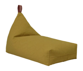 Sitzsack Nobodinoz L1N0 Quilted Long Beanbag Moss Green