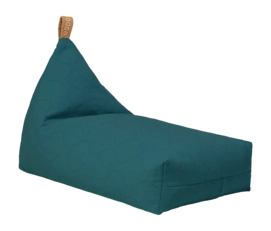 Sitzsack Nobodinoz L1N0 Quilted Long Beanbag Deep Blue