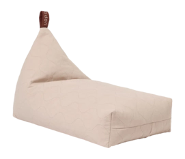 Zitzak Nobodinoz L1N0 Quilted Long Beanbag Mauve Pink