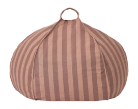 Zitzak Nobodinoz Round Vibes Pink Mauve Stripes