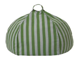 Zitzak Nobodinoz Round Vibes Green Blue Stripes