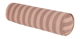 Dekokissen Nobodinoz Vibes Cylinder Cushion 50X18 Pink Mauve Stripes (50 x 18 cm)