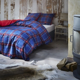 Bettwäsche Vanezza Carbon Blau Flanell