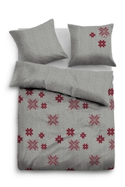 Bettwäsche Tom Tailor Snowflakes Barolo Baumwolle