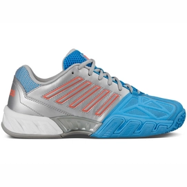 Chaussures de Tennis K Swiss Junior Bigshot Light 3 Omni Silver Blue Coral