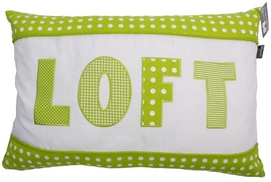 Rugkussen In The Mood Loft Mixed Lime