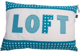 Rugkussen In The Mood Loft Mixed Aqua