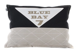 Rugkussen In The Mood Blue Bay Zwart