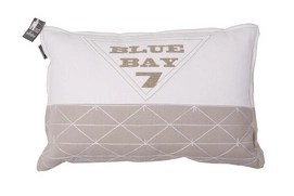 Rugkussen In The Mood Blue Bay Ivoor