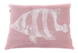 Rugkussen In The Mood Chambray Vis Rood