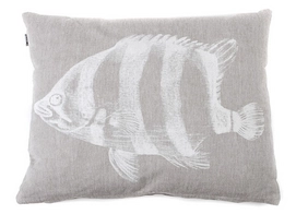 Rugkussen In The Mood Chambray Vis Taupe