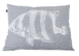 Rugkussen In The Mood Chambray Vis Indigo
