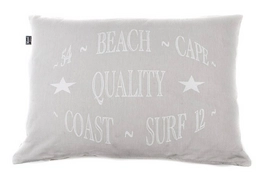 Rugkussen In The Mood Chambray Beach Kiezel